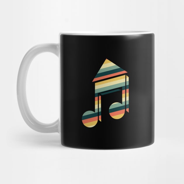 'Retro House Music' Awesome Music Vintage Gift by ourwackyhome